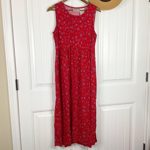 Vintage Sleeveless Floral Dress - Picture 2 of 10